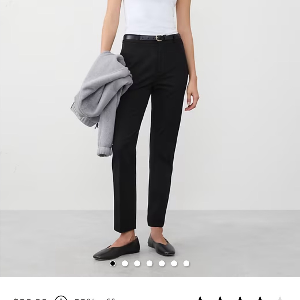 Banana Republic Black Sloan Pants